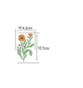 韓國半碼數位紡織印花蒲公英花朵圖案布料